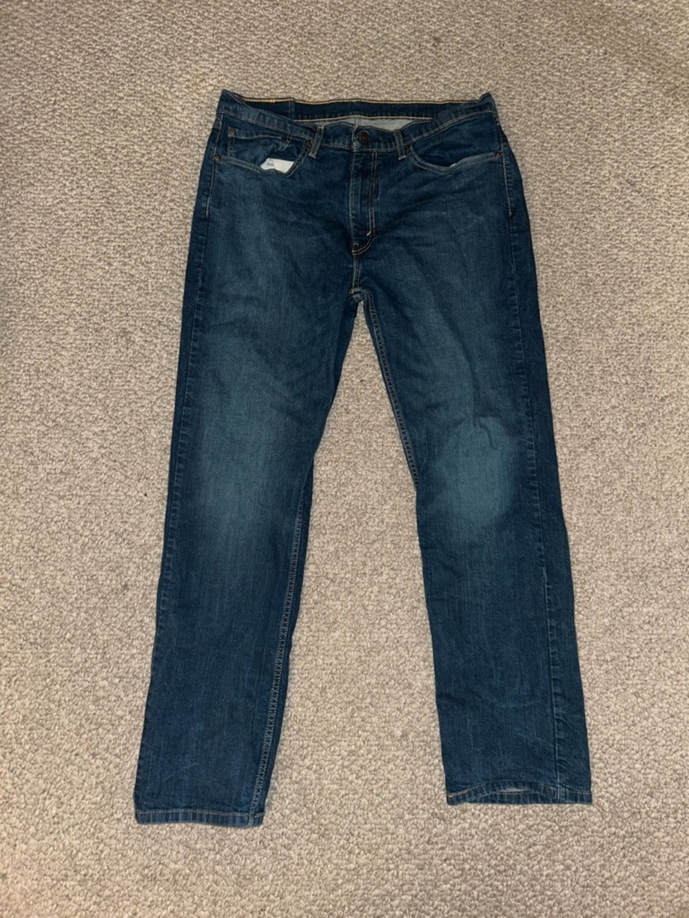Levi's Men's Navy Blue Straight Jeans